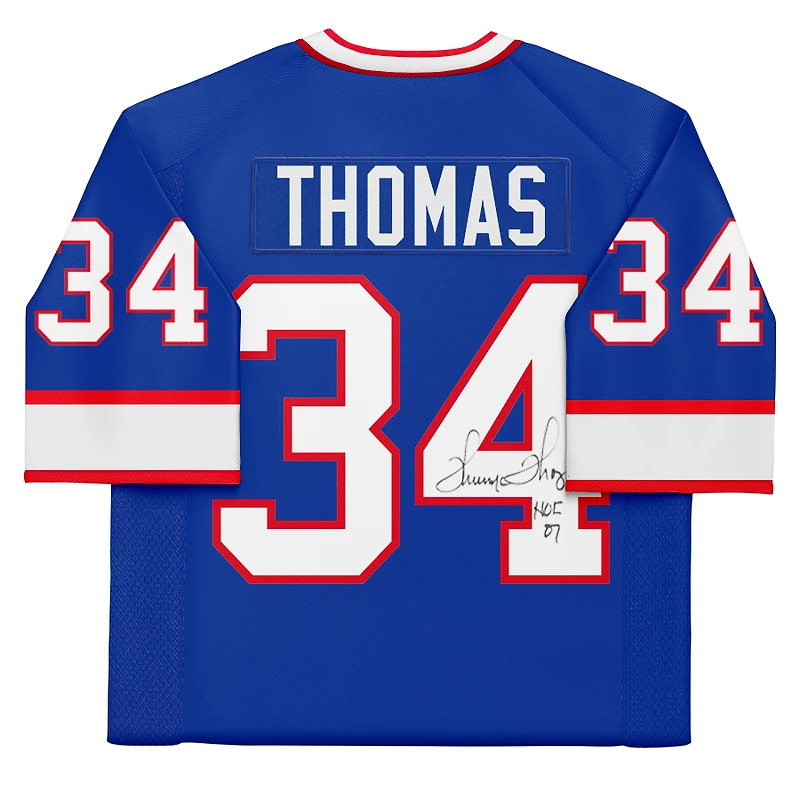 Thurman Thomas Buffalo Bills Autographed Royal Mitchell & Ness Legacy Jersey with "HOF 2007" Inscription