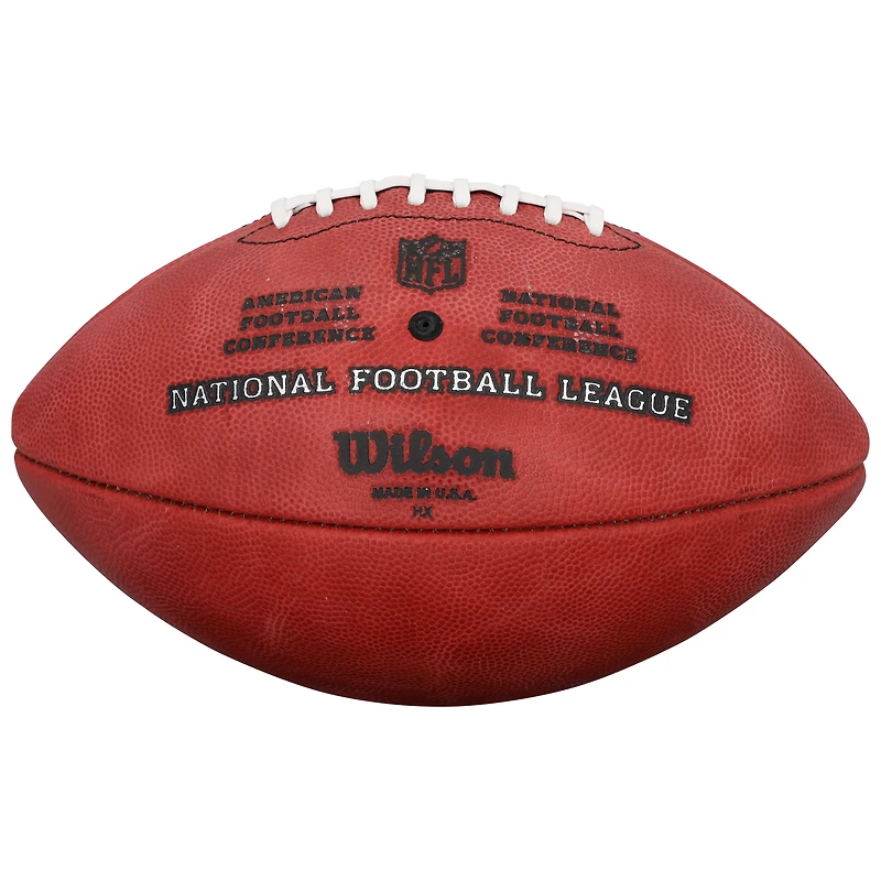 Ballon de football Wilson Duke en couleur, autographié par Thurman Thomas des Buffalo Bills