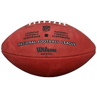 Ballon de football Wilson Duke en couleur, autographié par Thurman Thomas des Buffalo Bills, avec inscription « HOF 07 ».