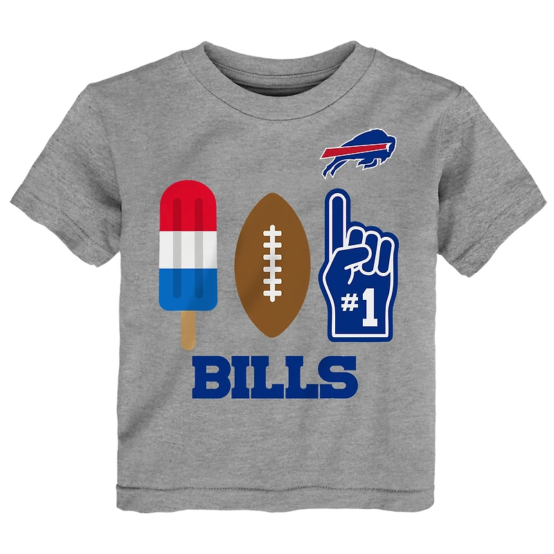 T-shirt gris pour tout-petit Buffalo Bills Americana Pop