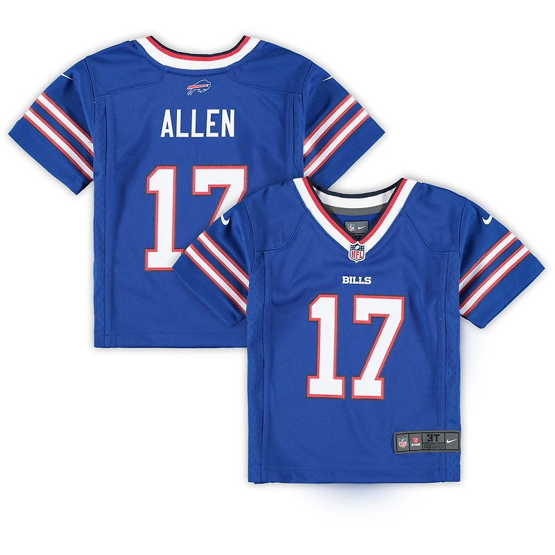 Maillot de match Nike Josh Allen Royal Buffalo Bills pour tout-petit
