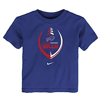 Nike Royal Buffalo Bills Icon Wordmark pour tout-petit - T-shirt