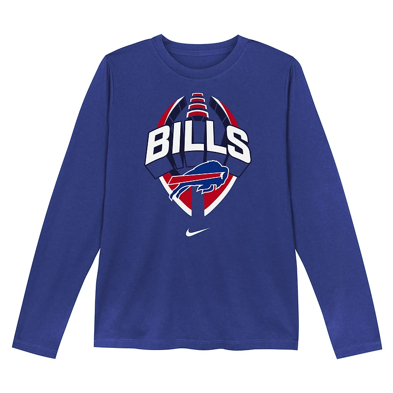 Toddler Nike  Royal Buffalo Bills Primetime Legend Icon Long Sleeve Performance T-Shirt