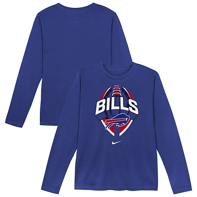 Toddler Nike  Royal Buffalo Bills Primetime Legend Icon Long Sleeve Performance T-Shirt