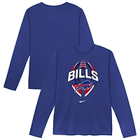 Toddler Nike  Royal Buffalo Bills Primetime Legend Icon Long Sleeve Performance T-Shirt