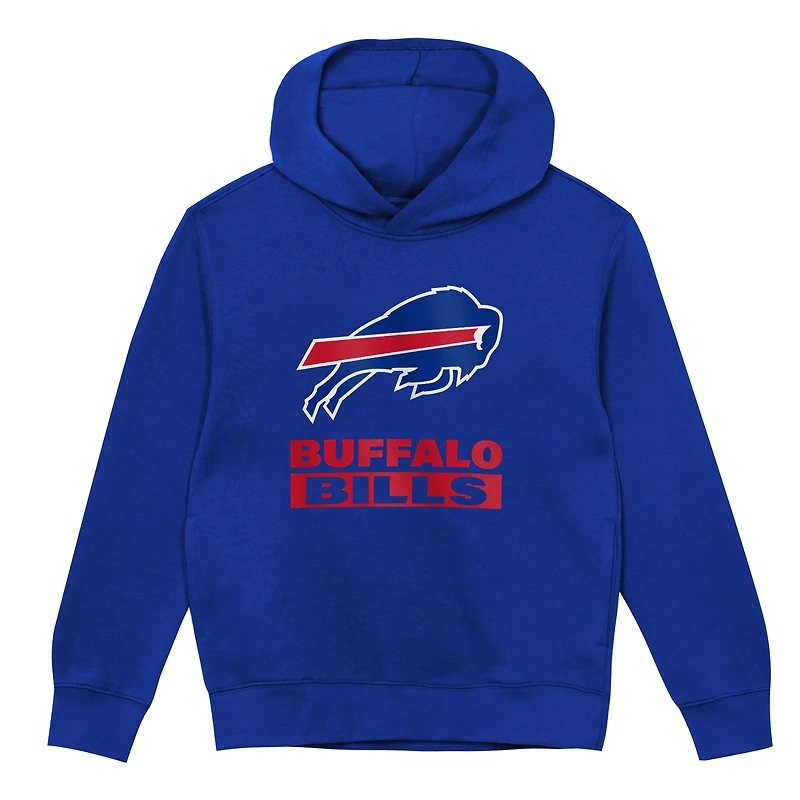 Sweat à capuche Outerstuff Royal Buffalo Bills Back to Basics pour tout-petits