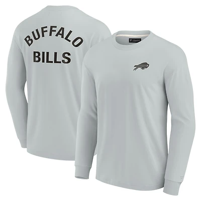 Unisex Fanatics Gray Buffalo Bills Elements Super Soft Long Sleeve T-Shirt
