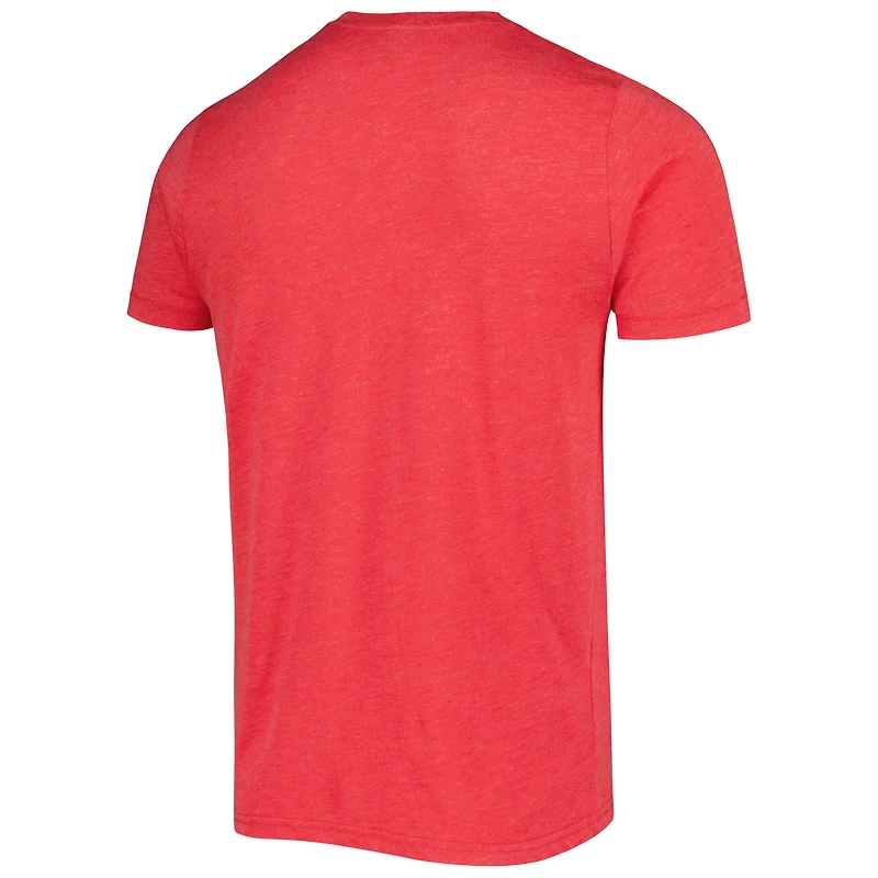 Unisex Homage Andre Reed & Jim Kelly Heather Red Buffalo Bills NFL Jam Retired Tri-Blend T-Shirt