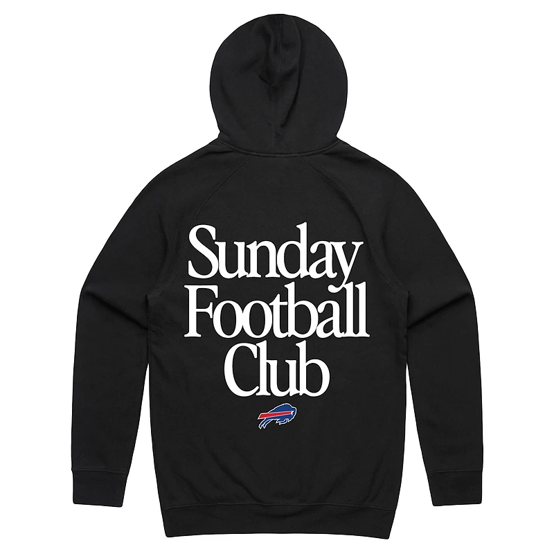 Unisex Peace Collective  Black Buffalo Bills Sunday Football Club Hoodie