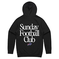 Unisex Peace Collective  Black Buffalo Bills Sunday Football Club Hoodie