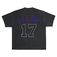Unisex Peace Collective Josh Allen Black Buffalo Bills Heavyweight Garment Dyed Player T-Shirt