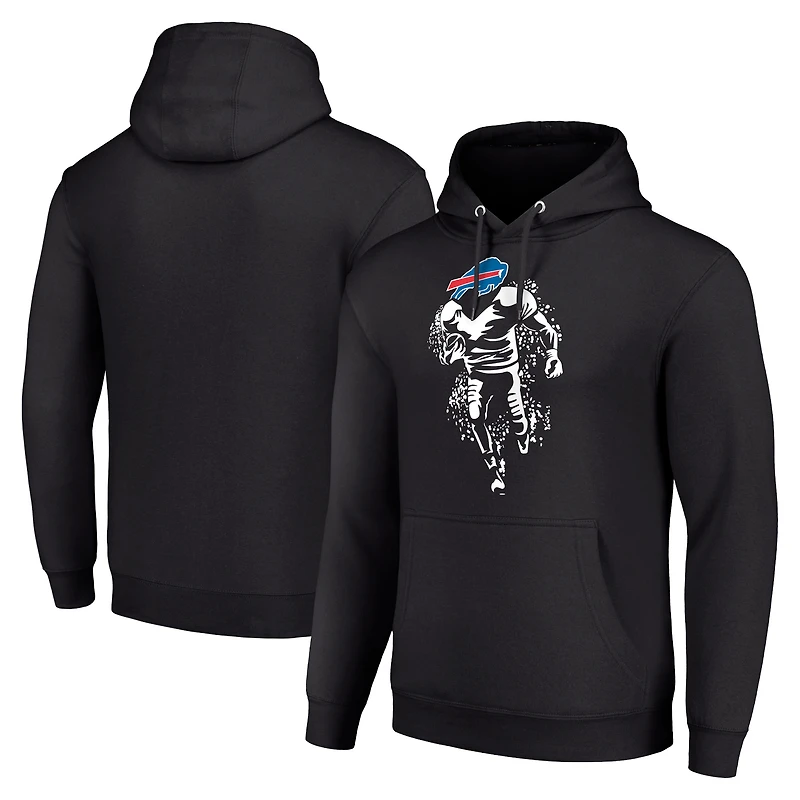 Sweat à capuche unisexe noir avec logo graphique des Buffalo Bills