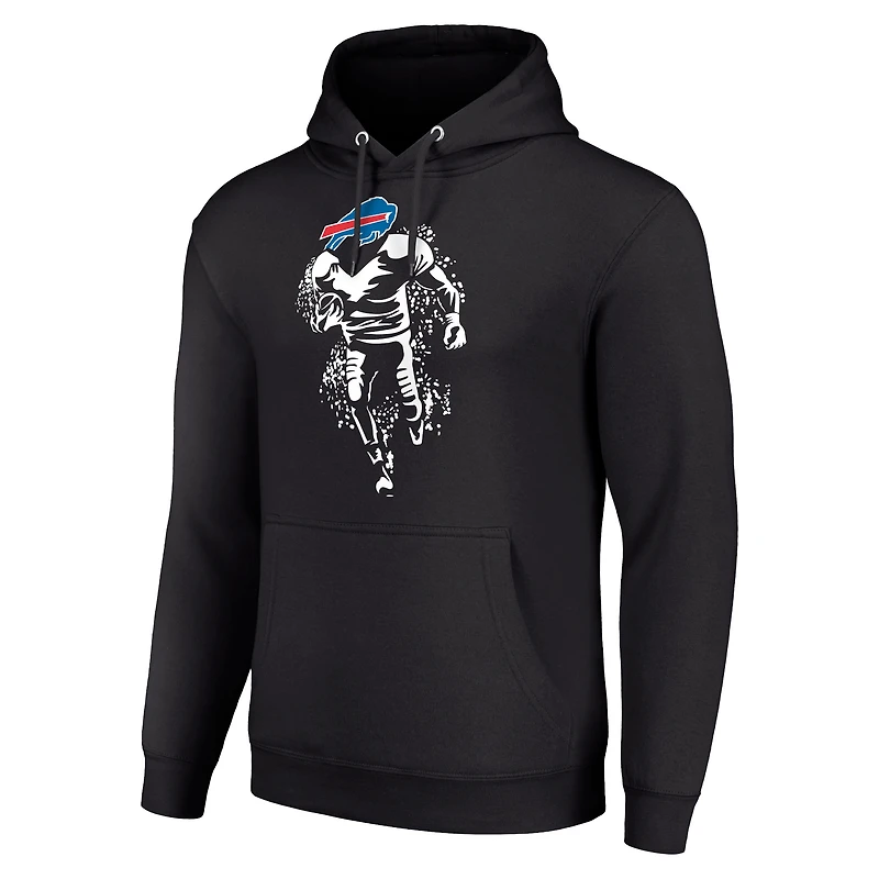 Sweat à capuche unisexe noir avec logo graphique des Buffalo Bills
