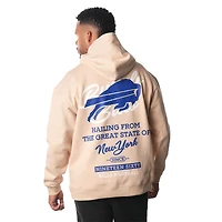 Sweat à capuche unisexe en polaire Buffalo Bills de couleur crème The Wild Collective