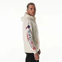 Unisex The Wild Collective  Cream Buffalo Bills Stacked Graphic Sleeve Fleece Hoodie