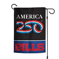 WinCraft Buffalo Bills 12" x 18" Double-Sided America 250 Garden Flag