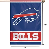 WinCraft Buffalo Bills 28 "x 40" Bannière verticale simple face avec logo principal
