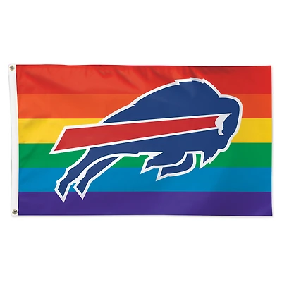 WinCraft Buffalo Bills Drapeau de luxe 3 pi x 5 pi Pride 1 face