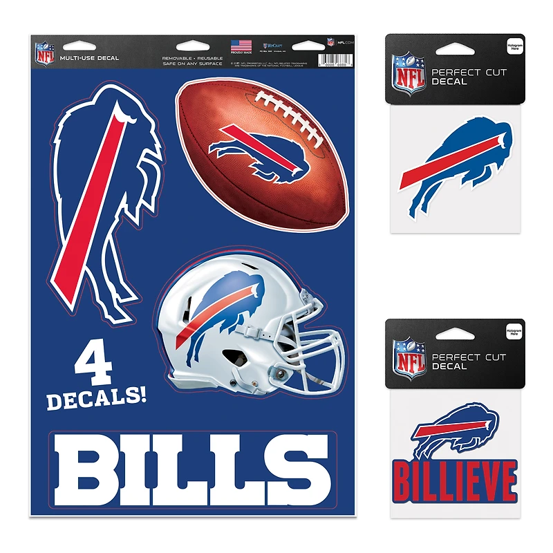 WinCraft Buffalo Bills Decal Variety Pack
