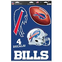 Feuille d'autocollants multi-usages WinCraft Buffalo Bills Primary 11'' x 17''