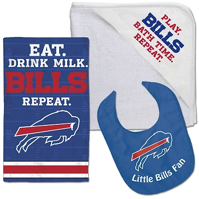 Pack d'accessoires pour bébé trois pièces WinCraft Buffalo Bills