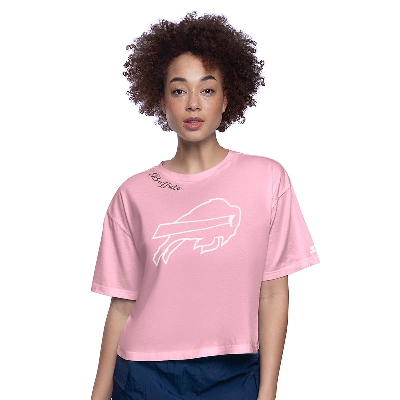 T-shirt court rose pour femme « Play the Ball » des Buffalo Bills