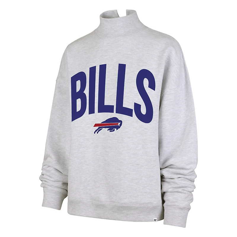 Sweat-shirt à col montant Subtle Muse gris Buffalo Bills '47 pour femme