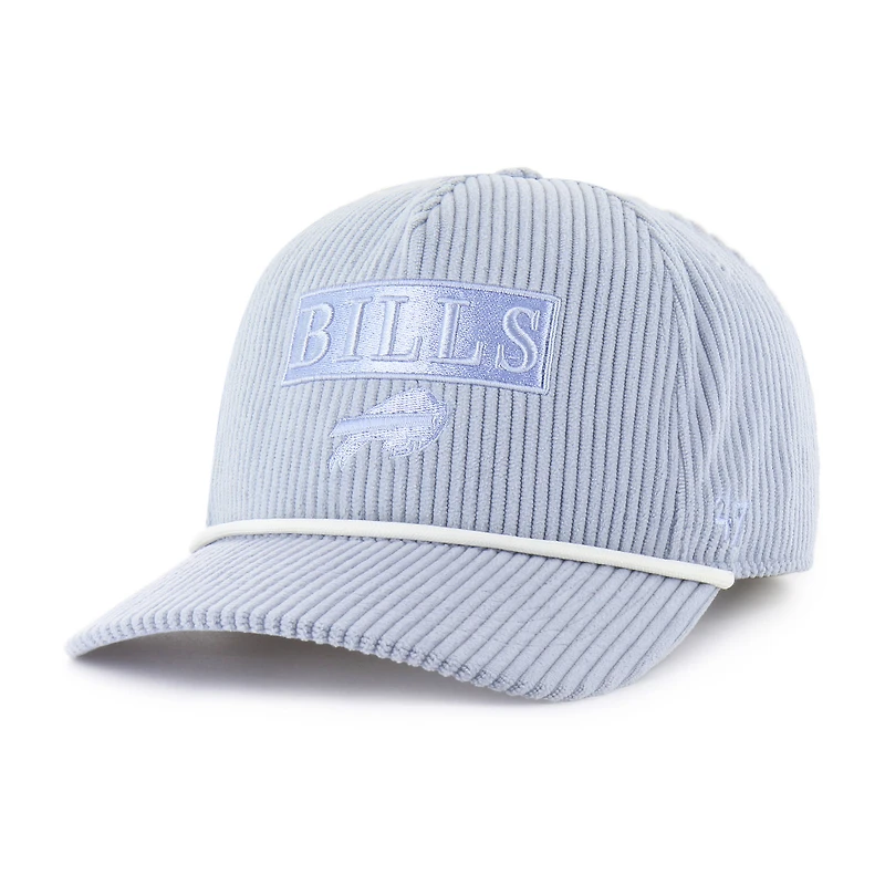 Casquette ajustable en velours côtelé bleu clair Buffalo Bills '47 pour femme