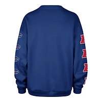 Women's '47  Royal Buffalo Bills Go Big Oversized Pullover Sweatshirt