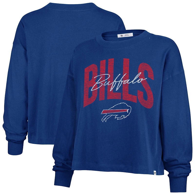 Women's '47 Royal Buffalo Bills Plus Muse Sydney Long Sleeve T-Shirt