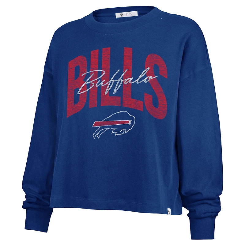 Women's '47 Royal Buffalo Bills Plus Muse Sydney Long Sleeve T-Shirt
