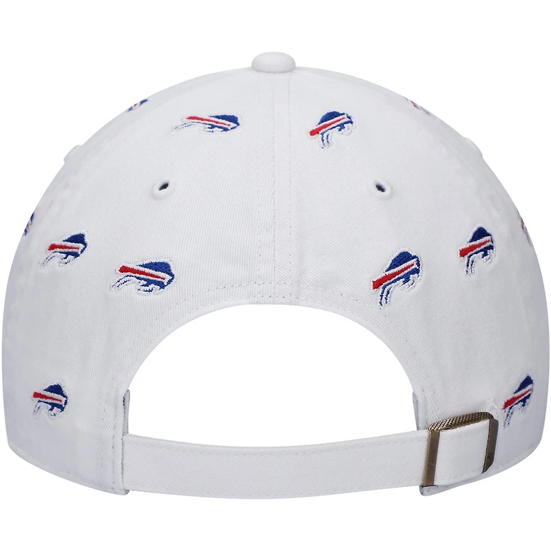 Women's '47 White Buffalo Bills Confetti Clean Up Adjustable Hat