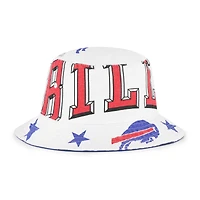 Women's '47  White Buffalo Bills Energize Bucket Hat