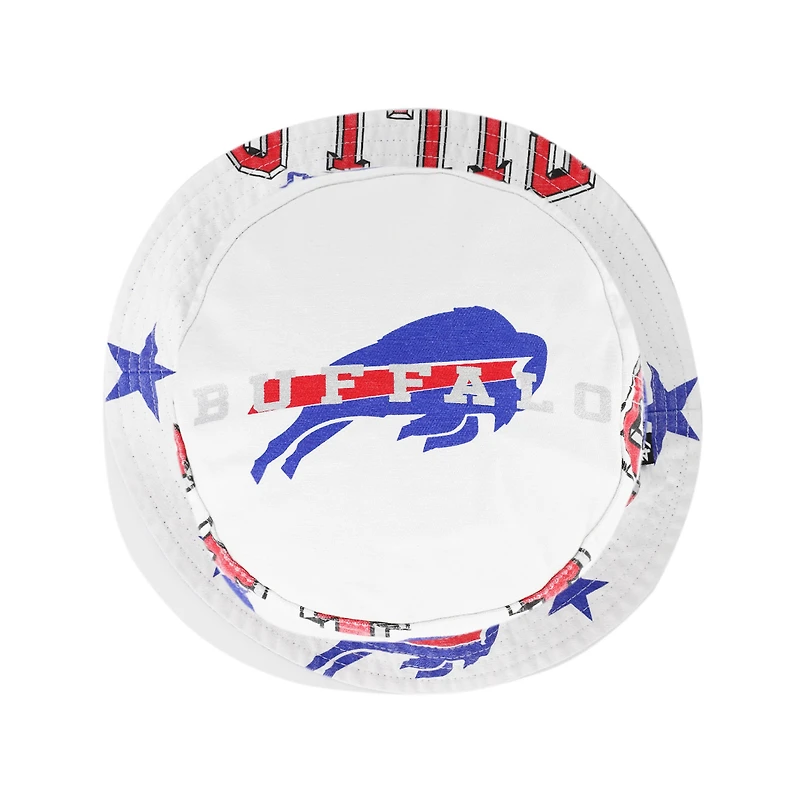 Women's '47  White Buffalo Bills Energize Bucket Hat