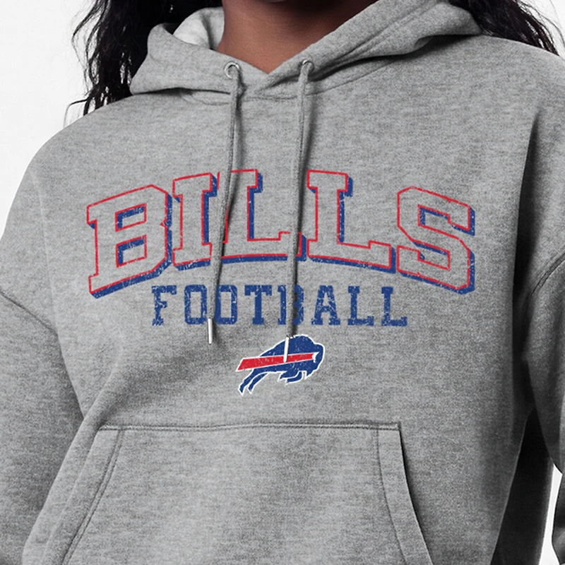 Women's Champion Gray Buffalo Bills Triumph Tri-Blend Hoodie