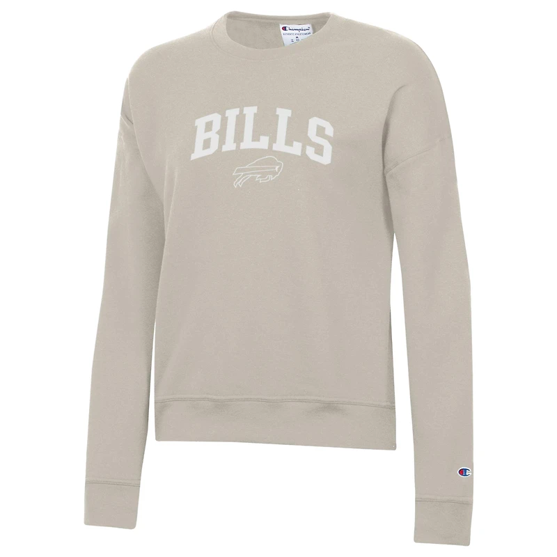 Women's Champion Light Brown Buffalo Bills Powerblend Cocoa Butter Fleece Sweatshirt