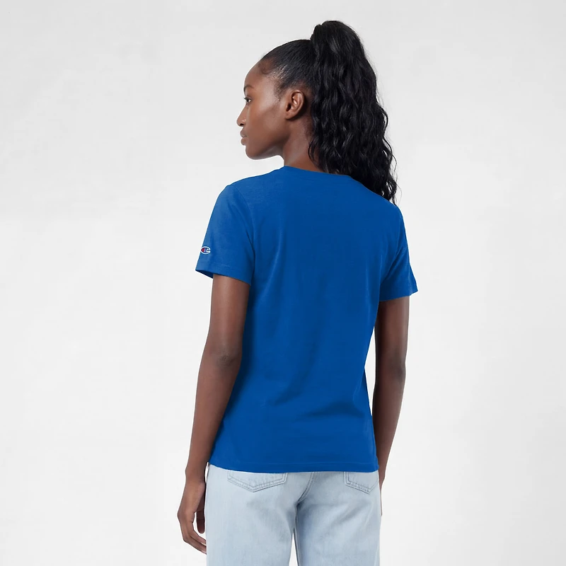 Women's Champion Royal Buffalo Bills Logo T-Shirt