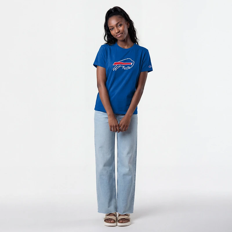 Women's Champion Royal Buffalo Bills Logo T-Shirt