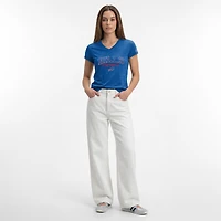 Women's Champion Royal Buffalo Bills Triumph Tri-Blend V-Neck T-Shirt