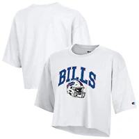 T-shirt court boyfriend blanc Champion Buffalo Bills pour femme