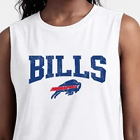 Women's Champion  White Buffalo Bills Muscle Tank Top