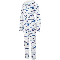 Concepts Sport Crème Buffalo Bills Docket Sweat à capuche avec fermeture éclair pour femme