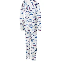 Concepts Sport Crème Buffalo Bills Docket Sweat à capuche avec fermeture éclair pour femme