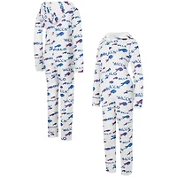 Concepts Sport Crème Buffalo Bills Docket Sweat à capuche avec fermeture éclair pour femme