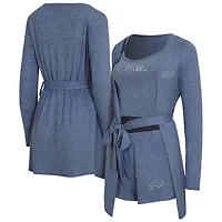 Ensemble débardeur, short et peignoir Rigor de Buffalo Bills Sport Heather Royal pour femme