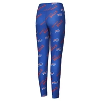 Leggings de nuit en tricot à imprimé intégral Concepts Sport Royal Buffalo Bills Breakthrough pour femmes
