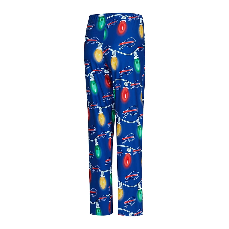 Ensemble haut à manches longues et pantalon en tricot Garland Raglan Sport Royal Buffalo Bills pour femme