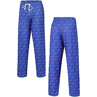 Pantalon de nuit à imprimé intégral pour femme Concepts Sport Royal Buffalo Bills