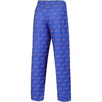Pantalon de nuit à imprimé intégral pour femme Concepts Sport Royal Buffalo Bills