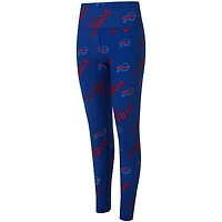 Women's Concepts Sport Royal Buffalo Bills Mosaic Allover Print Leggings